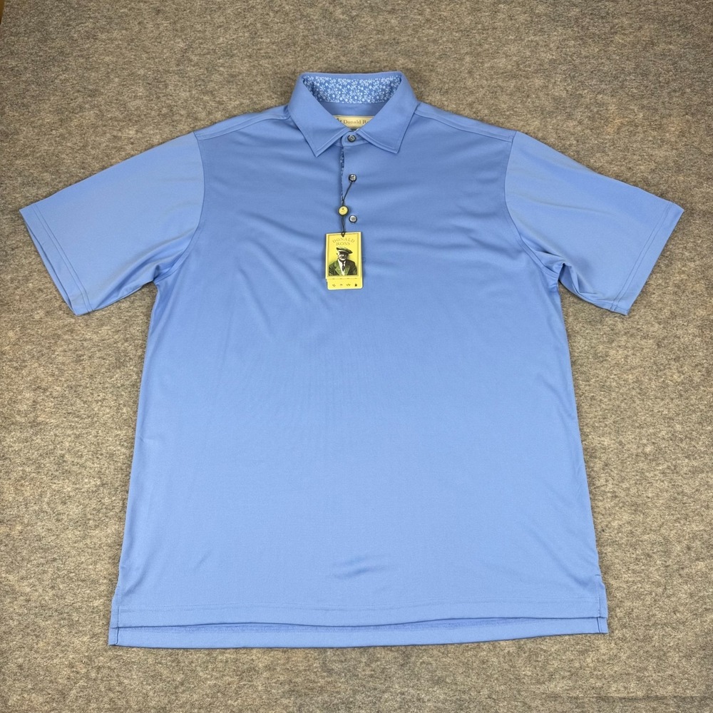 Donald Ross Golf Polo Shirt BMCC‎ TN Logo Blue Mens Medium M